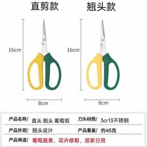 Tijeras de Podar de Acero Inoxidable con Cabeza Curva para Jardinería y Uso Doméstico, Tijeras para Recortar Frutas Personalizables OEM - Product Image 4