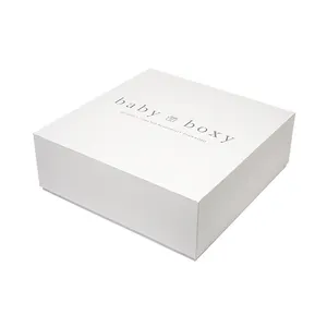 Custom Environmental Friendly White Packaging Box For Baby Children's Clothing Shipping