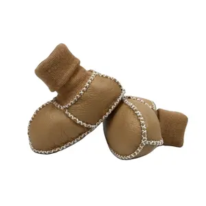 High-quality winter warm sheepskin fur baby shoe boot for baby girl with soft soles baby boots