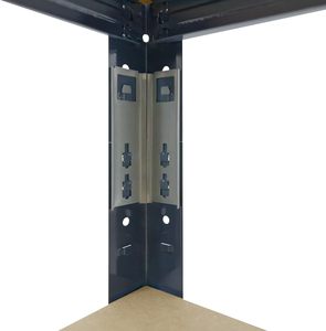 155X50X50 <span class=keywords><strong>cm</strong></span> casa carico pesante blu acciaio Boltless protezione contro la corrosione 4 livelli <span class=keywords><strong>50</strong></span> kg capacità Garage impilamento scaffali - Product Image 5