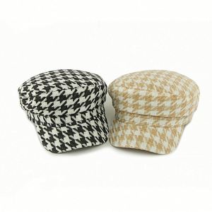 Boina de Moda con Diseño de Pata de Gallo para Mujer, Estilo Retro Casual para Exteriores, Novedad de Otoño Invierno - Product Image 2