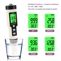Nouveau stylo testeur de qualité de l'eau 4 en 1 YY-400 PH/ORP/H2 & TEM pour la concentration en ions hydrogène