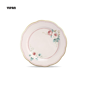 Wholesale <strong>Bone</strong> <strong>China</strong> Dishes <strong>Set</strong> Luxury Rose Plate <strong>Set</strong> Dinnerware Wedding <strong>Dinner</strong> <strong>Set</strong> for Event&amp;Rental - Product Image 4