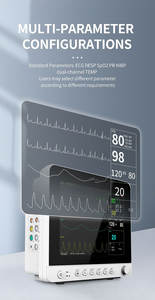 Медицинский многопараметрический монитор пациента CONTEC CMS8000-1: портативный, высококачественный, для больниц и скорой помощи, с функцией ЭКГ - Product Image 4