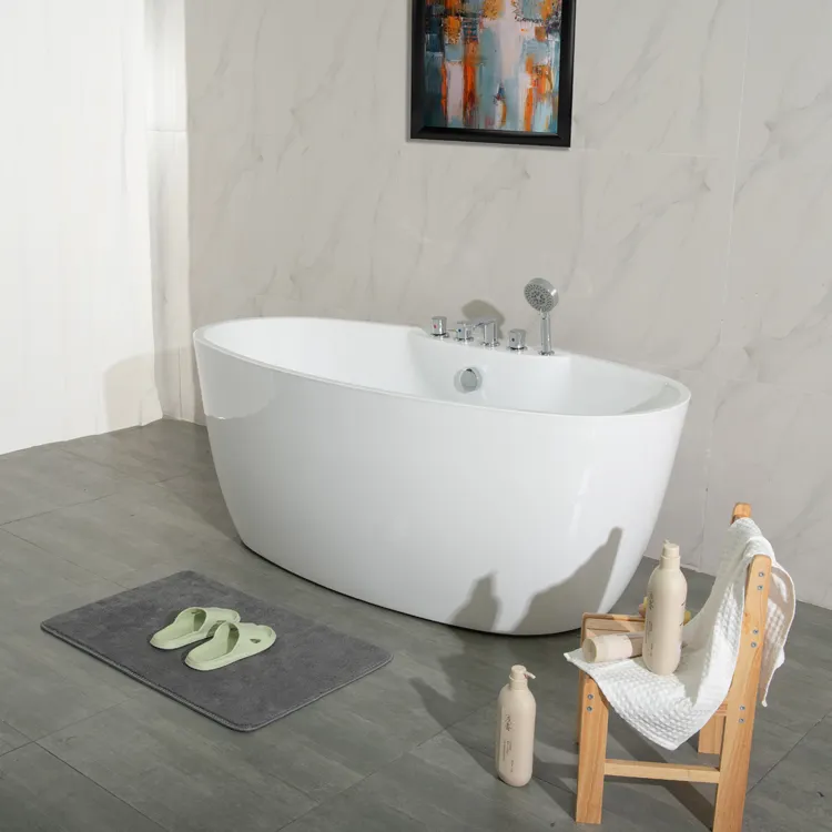 Serie de bañera moderna para interiores, bañera de hidromasaje blanca de 1700mm, jacuzzis, jacuzzis