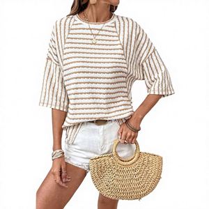 Lightweight Breathable Style <b>Mesh</b> Print Diagonal Shoulder Long Sleeve <b>Top</b> Irregular Off-the-shoulder Short <b>Top</b> for <b>Women</b> - Product Image 2