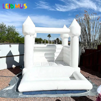Mini château gonflable gonflable blanc de videur Maison gonflable blanche de rebond d'enfant en bas âge avec la piscine de fosse à balles