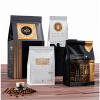 Sachet Doypack Noir Mat en Aluminium avec Fermeture Éclair et Fond Plat, Personnalisable avec Logo, Qualité Alimentaire, pour Chocolats, Noix et Vente en Gros