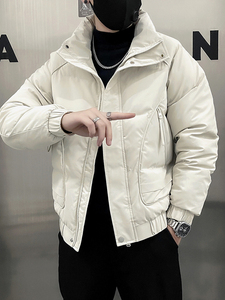 Haute qualité tendance 2025 hommes manteaux hiver travail marques originales <span class=keywords><strong>pas</strong></span> <span class=keywords><strong>cher</strong></span> vente offres froides chaud Joker Y2k mâle matelassé vestes rembourrées - Product Image 4