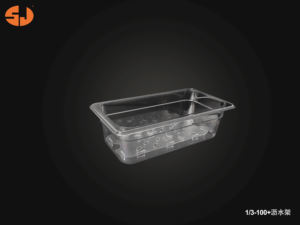 مخصص من البلاستيك الشفاف غير القابل للكسر مقالي طعام للفنادق - Product Image 3