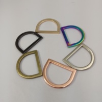 Luxus Light Gold 1 "Metall Messing D-Ring Set 10mm-25mm Geschweißte D-Ringe Schiebe gürtels chnalle für Rucksäcke