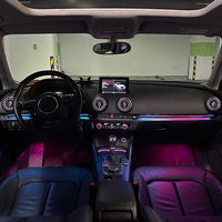 Lumière ambiante LED TMPRO pour Audi A3 S3 2013-2020, à installer sur les panneaux de porte, le tableau de bord, les garnitures des aérateurs, pièces de modification automobile
