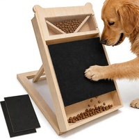 Planche à gratter pour chiens avec distributeur de friandises et mangeoire lente, jeu de puzzle stimulant la grattage naturel et la stimulation mentale