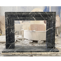 QUYANG colonne romaine moderne de luxe en granit sur pied, cheminée française, Surround, manteau en marbre, décoration de la maison