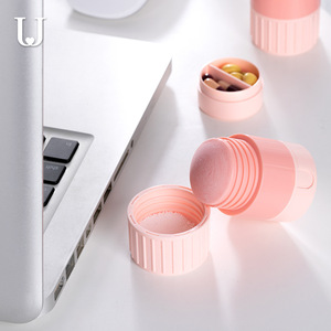 Japanische Art Cutter Pille Schneiden Schleifen Teilen Medizin Minute vier Schleifer tragbare Pille Box - Product Image 3