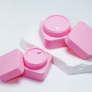 Cosmetic <b>Plastic</b> Face Hand Skincare Cream <b>Container</b> <b>Plastic</b> 5g 10g 20g 30g 50g <b>square</b> pink pp Jar Cream - Product Image 4