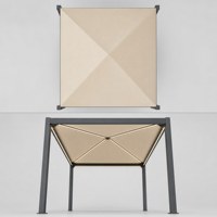 Gazebo d'extérieur imperméable, coupe-vent, anti-UV, durable, avec structure en aluminium, revêtement poudré, couleur kaki, auvent de terrasse, tentes latérales, protection solaire
