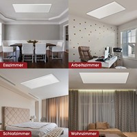 Panneau Chauffant Infrarouge Lointain Prix Usine avec Thermostat Réglable et Contrôle par Application, Couverture 4-8m² pour Studios de Hot Yoga et Pilates