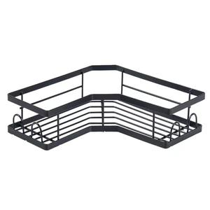 ชั้นวางของในห้องน้ำรูปสามเหลี่ยมเหล็ก ไม่ต้องเจาะผนัง ชั้นวางของติดผนังมุมห้องน้ำแบบเรียบง่าย สำหรับจัดเก็บอุปกรณ์ในห้องน้ำ - Product Image 6