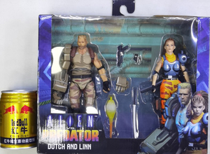 Neca người ngoài hành tinh vs Predator avp nam và nữ chiến binh đôi phù hợp với búp bê di chuyển tay mô hình hành động - Product Image 2