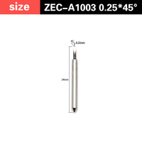 Cuchilla Roland ZEC-A1005 de Alta Calidad para Corte de Vinilo, Carburo Cementado, Cuchilla de Corte ZEC-A1003 ZEC-U3050 ZEC-A3017 ZEC-U1715
