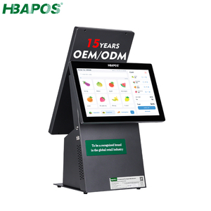 HBAPOS Custom Metal Dual 15.6 Inch Touch Screen Desktop Payment Kiosk All In One PC - Product Image 6