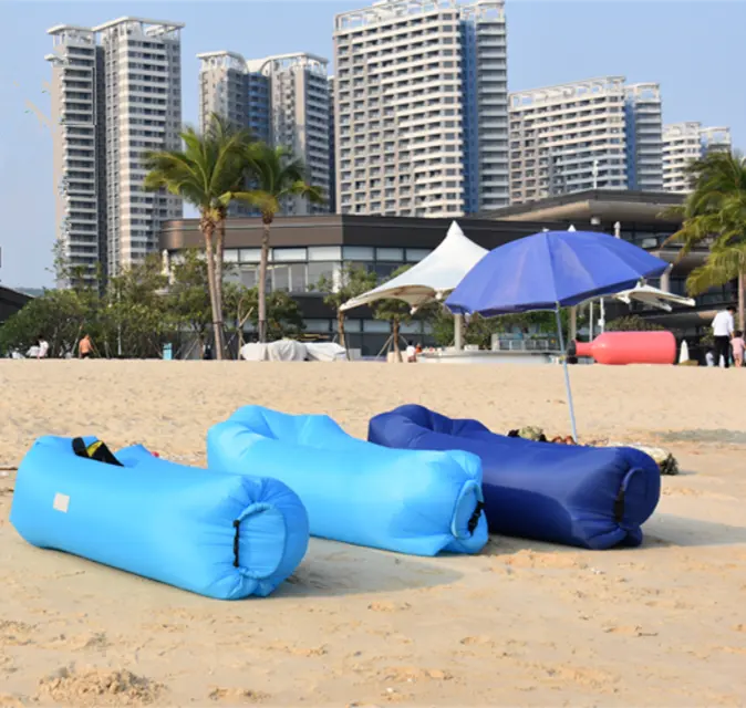 في الهواء الطلق نفخ كيس النوم أريكة هوائية المياه أرجوحة المحمولة للطي شاطئ الشمس المتسكع