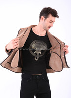 Veste en cuir Nubuck imperméable de haute qualité pour homme, style coréen, doublure en fourrure artificielle, grande taille, fermeture éclair, respirante, automne