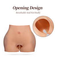 Culotte Rembourrée Femme Quotidienne en Silicone, Rehausseur de Hanches Épais, Grand Fessier, Doux Sous-vêtement Gainant, Non Adhésif, pour Travesti