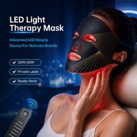 Masque de luminothérapie 100 LED en gros, appareil de beauté facial 7 couleurs, prêt à être expédié, faible MOQ, personnalisation OEM ODM