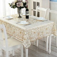 Housses de table à manger et de table basse multi-motifs, imprimées géométriquement style nordique, en vinyle gaufré or, imperméables et résistantes à l'huile, pour usage domestique