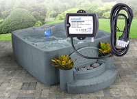 Kit de Ozonizador para Spa AMBOHR SPA-124, Salida Eficiente de 100 mg/h, Mini Máquina de Ozono con Válvula de Retención y Manguera de PVC para Baños de Agua Fría y Jacuzzis