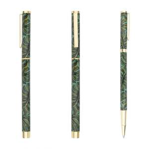 Stylos à bille roses avec nœud, magnifiques stylos roller en métal multicolores avec impression intégrale par transfert thermique, coffret cadeau d'entreprise - Product Image 2