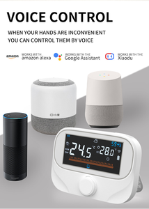 SIXWGH Smart Home Drahtloser WiFi-Thermostat Mobile Fernbedienung <span class=keywords><strong>Alexa</strong></span> Google Assistant Kompatibel 868MHz RF Home Heating - Product Image 4