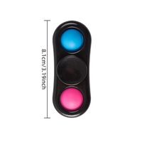 Mainan Promosi Kustom Push Pop Bubble Fidget Sensory Spinner Putar Genggam 2 Gelembung Pereda Stres Finger Fidget Spinner