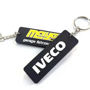 Personalizado 2d 3D Logo suave Pvc caucho silicona personalizado llavero