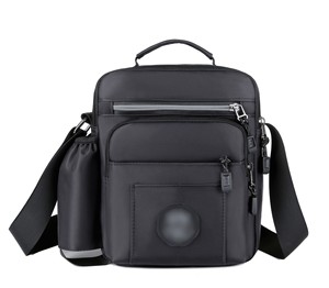 Sac de messager multifonctionnel en nylon tendance pour homme, sac de sport <span class=keywords><strong>d</strong></span>écontracté à bandoulière avec porte-bouteille - pour l'<span class=keywords><strong>été</strong></span> ou l'hiver - Product Image 1