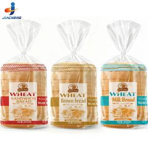 Bolsa de Embalaje de Pan de Plástico Reutilizable con Diseño Impreso Personalizado, Bolsa de Pan de OPP y PE con Fondo Cuadrado y Asa, Bolsa de Embalaje de Panadería - Product Image 1