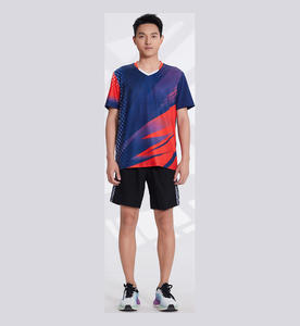 Jersey Bulu Tangkis Keluarga Kustom Bernapas Cepat Kering Ringan Seragam Tim Pertandingan Logo Kustom Pesanan Grosir - Product Image 3