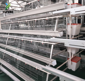 Yumurtacı Tavuklar İçin A Tipi Katmanlı Tavuk Kafesleri, Yumurta Üretimi İçin Yüksek Kapasiteli Dayanıklı Tavuk Kafesi, Katmanlı Tavukçuluk Ekipmanları - Product Image 2