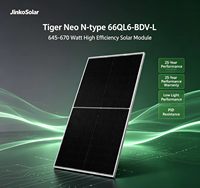 Panel Surya Jinko Tiger Neo III N-Type TOPCon 66QL6-BDV-L 645 650 660 Watt Bifacial Anti Debu Modul PV