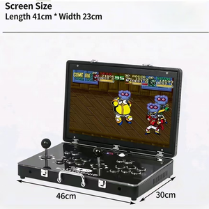 Console <span class=keywords><strong>de</strong></span> <span class=keywords><strong>jeu</strong></span> d'arcade pliable à double écran, écran 21 pouces, portable, avec cabinet <span class=keywords><strong>en</strong></span> métal et verre, joystick, fonction monnayeur, Claw/Mini - Product Image 3