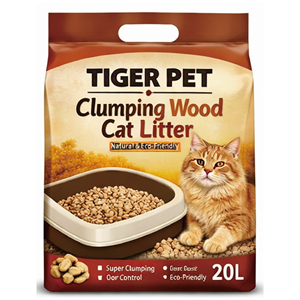 Litière pour chat en bois agglomérante écologique <span class=keywords><strong>20L</strong></span>, granulés naturels, forte absorption, contrôle des odeurs, sans danger pour les chats - Product Image 3