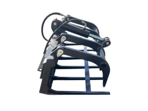 Mini Skid Steer <strong>Loader</strong> Attachments <strong>Log</strong> Handling Loading Hydraulic Front <strong>Loader</strong> Wood Grabber <strong>Log</strong> Grapple - Product Image 6