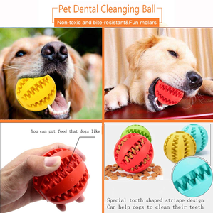 Jouet de nettoyage dentaire pour chien en TPR, jouets à mâcher résistants aux morsures pour animaux de compagnie, balle interactive de nettoyage des dents par gravité, jouets indestructibles pour chiens - Product Image 3