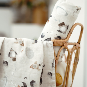 Kangobaby Updated <strong>Swaddling</strong> <strong>Muslin</strong> 70%Bamboo+30% Cotton 2-layer Comfortable Gauze Wrap Blanket 120cm*110cm - Product Image 3