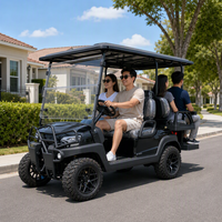 Voiturette de golf électrique deux places avec châssis en acier et carrosserie ABS, longueur 2950 mm, véhicule de tourisme pour complexe hôtelier