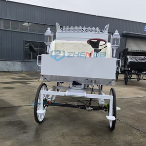 White High Quality Manufacturers Sell Retro Electric Funeral Carriage Coffin Car Hearse Special Transportation - Product Image 2