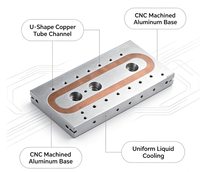 Plaque de refroidissement liquide en aluminium sur mesure avec tube en cuivre pour la gestion thermique des modules de puissance de chargeur EV laser IGBT CE RoHS