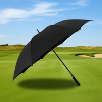Parapluie de golf personnalisé en tissu pongé 190T, imperméable, ouverture automatique, résistant aux intempéries, avec logo personnalisé imprimé, manche long